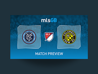 MLSGB Match Preview Template design editorial football graphic layout logo mls soccer thumbnail typography