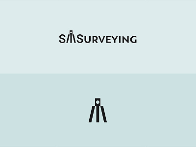 Surveying Logo Concept brand identity branding identity logo logo design logomark m sms surveying surveyor symbol
