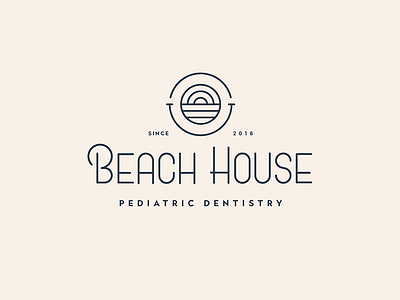 Beach House Pediatric Dentistry branding california dentist dentistry happy identity logo logo design pediatric teeth