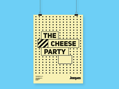 The Cheese Party layout poster design typogaphy vector artwork