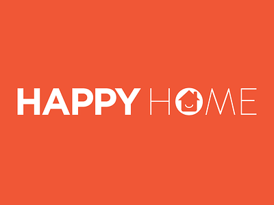 Happy Home Company Logo redesign branding happy home identity lettering logo logotype typography wordmark