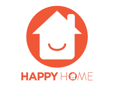 Happy Home Company variant logo branding happy home identity lettering logo logotype typography wordmark