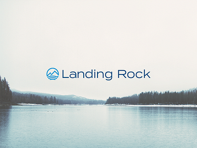 Landing Rock branding design icon illustration logo nyc typography vector