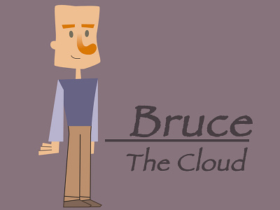 Bruce cartoon character design illustration paperless animation