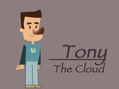 Tony cartoon character design illustration paperless animation