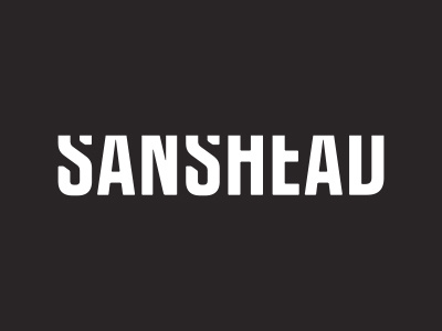 Sanshead Logotype bold condensed custom identity logo logotype sans sans serif typography wordmark