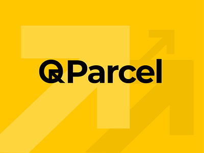 QParcel Shipment Company Logo Bold branding clean design flat illustration light logo modern ui vector