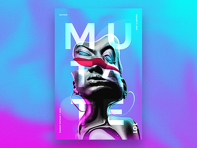 101, MUTATE | Daily Poster challenge colors daily challenge photoshop poster vibrant
