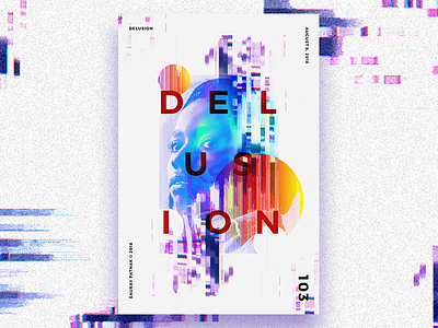 103, DELUSION | Daily Poster challenge colors daily challenge photoshop poster vibrant