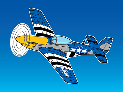 P 51 Mustang Illustrations