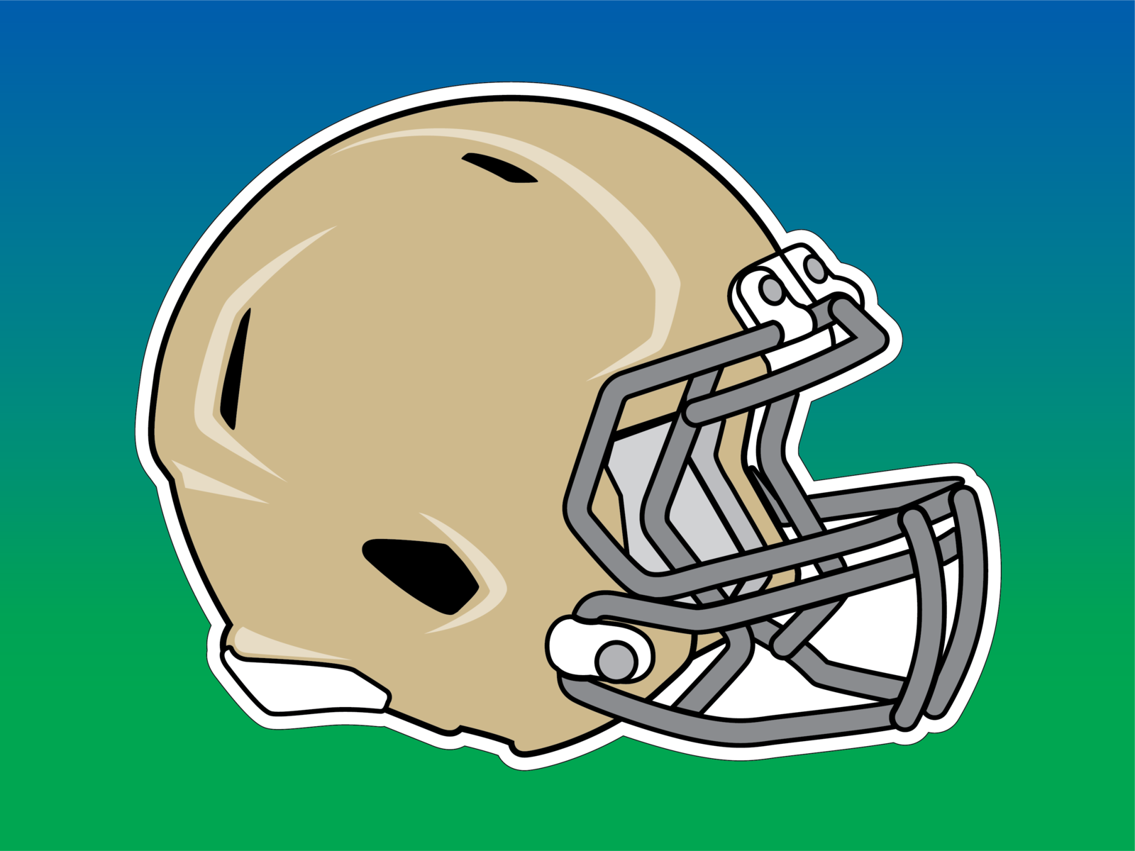 football helmet vector