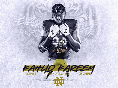 Kahlid Kareem Notre Dame Football Design