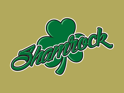 Shamrock Logo (st. patricks day) hockey holiday irish shamrock sports vector