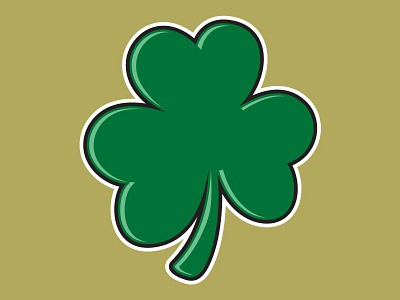 Shamrock (st. patricks day) holiday irish logo shamrock sports vector