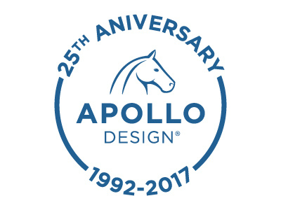 Apollo 25 anniversary 2 design lighting logo