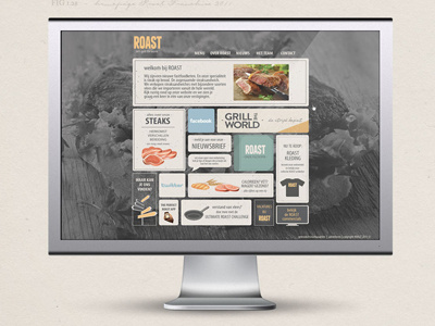 ROAST website branding identity website