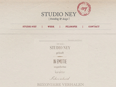 Studio Ney branding philosophy website
