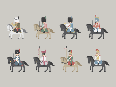 Cavalry Parade grande armee illustration