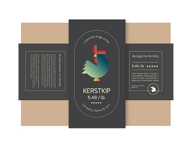 Christmas Chicken Packaging concept packaging