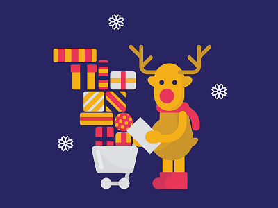 Christmas Shopping illustration
