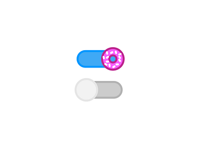 Daily UI Day 015 — On/Off Switch daily ui donut switch ui