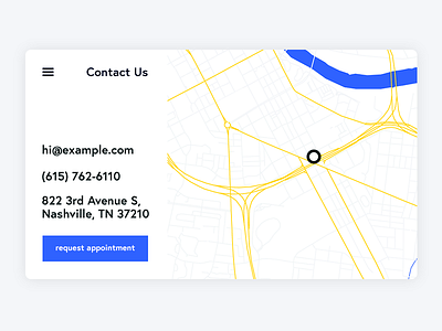 Daily UI Day 029 — Map contact daily ui dailyui map ui