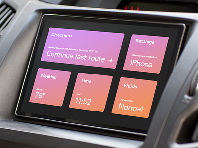 Daily UI Day 034 — Car Interface