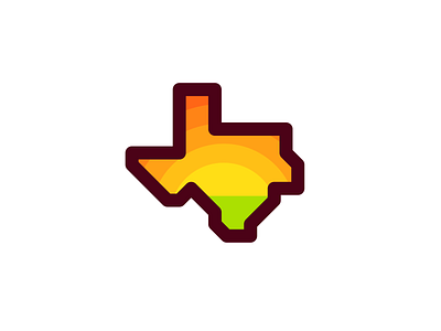 Texas Graphic graphic logo simple texas thick lines