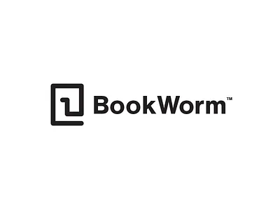 Thirty Logos — Challenge 14 — "BookWorm" book bookworm logo thirty logos thirtylogos worm