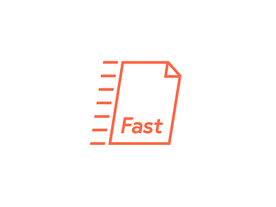 Thirty Logos — Challenge 17 — "Fast" daily fast lines logos orange thirty logos thirtylogos