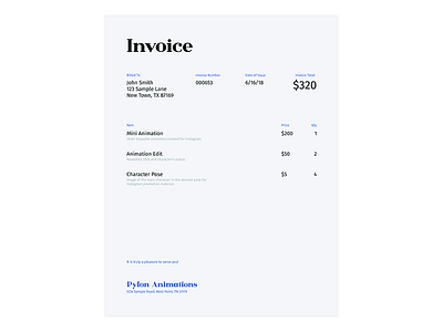 Daily UI Day 046 — Invoice daily ui design invoice print ui