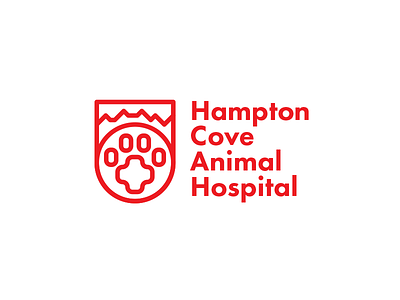 Thirty Logos — Challenge 19 — "Hampton Cove Animal Hospital" doctor hampton cove animal hospital hospital logo red thirty logos thirtylogos
