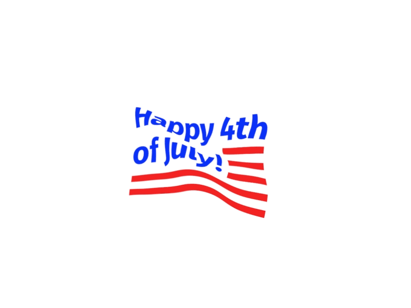 Mini Fourth of July Animation america animation flag fourth of july fourthofjuly july 4 july 4th july fourth july4th typography usa