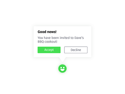 Daily UI Day 070 — Event Listing daily ui dailyui event event listing green notification popup ui
