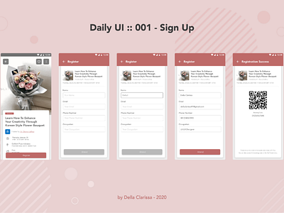 Daily UI - 001 - Sign Up #DailyUI