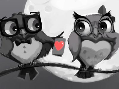 Owl love for you to be my Valentine...