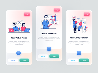 Health Care Mobile Apps UI