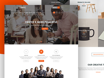 #Corpo Home Page Design