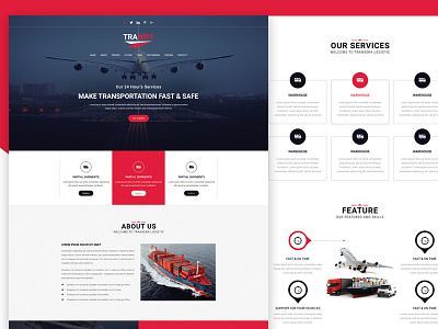 Transit One page Template