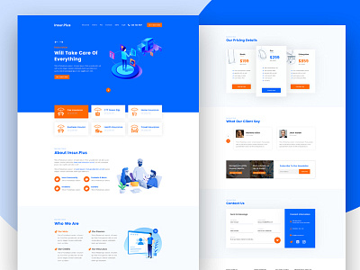 Insur.plus Home Page Design