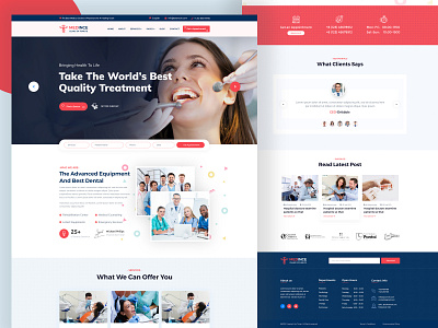 Dentist Web Template Design