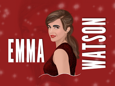 Emma Watson art artist design digitaldrawing doodle emma watson harrypotter illustration ipad ipad pro procreate typography