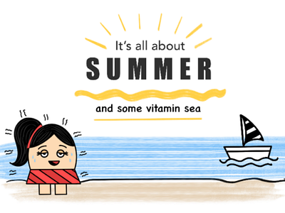 It's all about summer ☀️ & some vitamin sea 🏖️