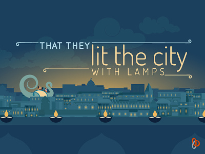 100 Pipers_Vulturisation of Culture: The Festival of Lights 100 pipers animation city diwali info-graphics typography
