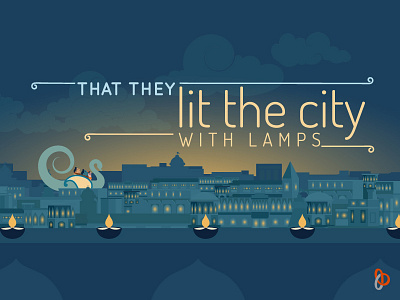 100 Pipers_Vulturisation of Culture: The Festival of Lights 100 pipers animation city diwali info graphics typography