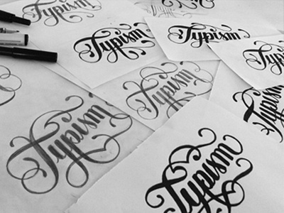 Typism | Logo Skectches lettering logo sketches typism typography