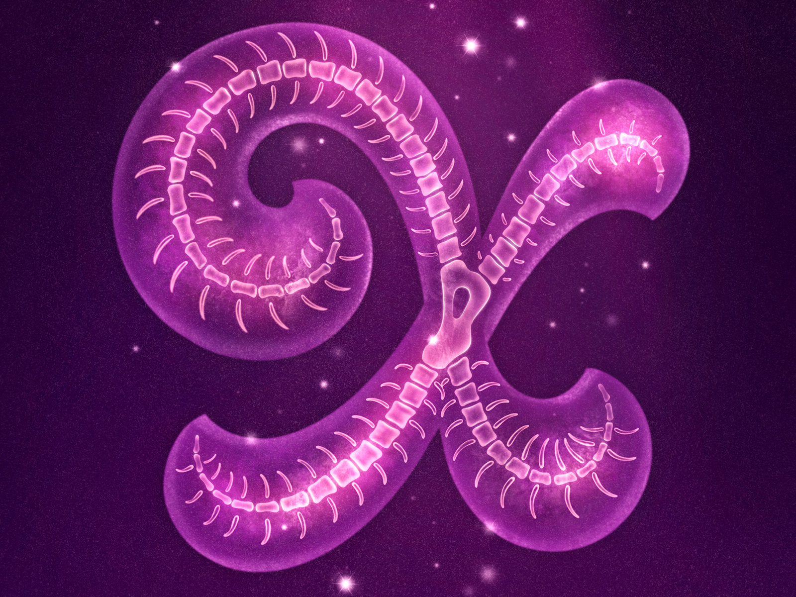 XRay 36 Days of Type 2021 by Aurelie Maron on Dribbble