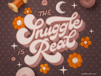 The Snuggle Is Real – Hand Lettering on Procreate