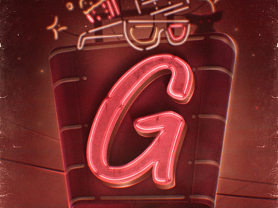 G is for Gremlins – 36 Days of Type on Procreate (2022) 36 days of type 80s 90s custom type design digital art gremlins hand drawn lettering movies nostalgia procreate type typography