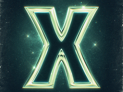 X is for X–Files – 36 Days of Type on Procreate (2022) 36 days of type 80s 90s custom type design hand drawn lettering nostalgia procreate retro type typography